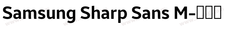 Samsung Sharp Sans M字体转换